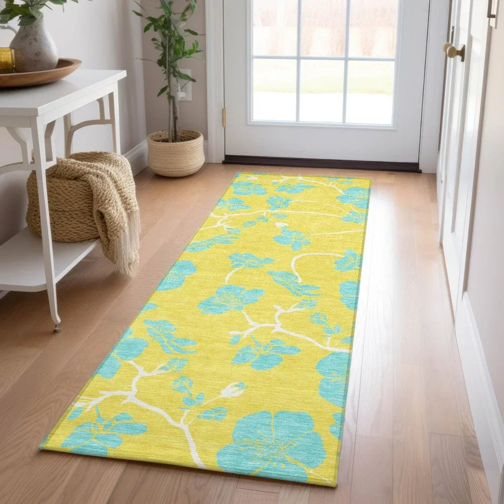 LOOMLAN Rugs Inoa Gold Washable Indoor-Outdoor Rug