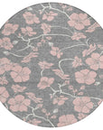 LOOMLAN Rugs Inoa Gray Washable Indoor-Outdoor Rug