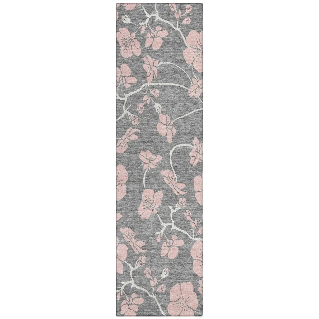 LOOMLAN Rugs Inoa Gray Washable Indoor-Outdoor Rug