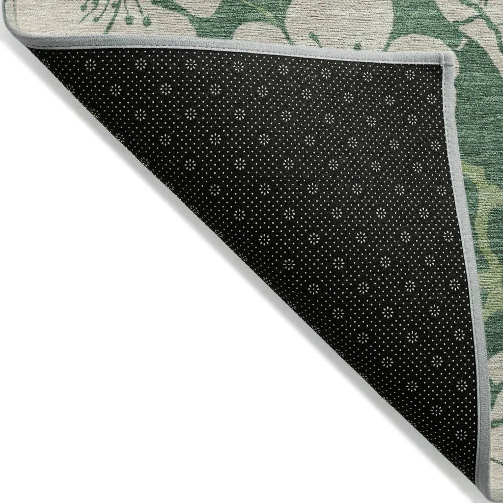 Inoa Green Washable Indoor - Outdoor Rug - LOOMLAN - LOOMLAN Rugs - Outdoor Rugs