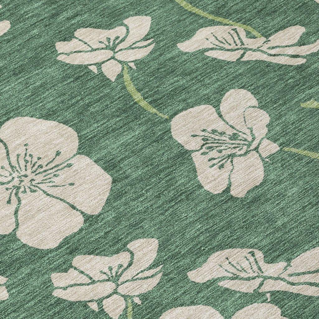 Inoa Green Washable Indoor - Outdoor Rug - LOOMLAN - LOOMLAN Rugs - Outdoor Rugs