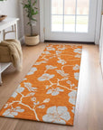 LOOMLAN Rugs Inoa Orange Washable Indoor-Outdoor Rug