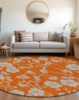 LOOMLAN Rugs Inoa Orange Washable Indoor-Outdoor Rug