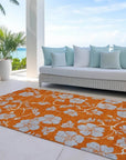 LOOMLAN Rugs Inoa Orange Washable Indoor-Outdoor Rug