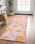 LOOMLAN Rugs Inoa Pink Washable Indoor-Outdoor Rug