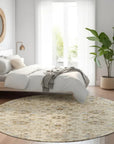 LOOMLAN Rugs Irene Beige Washable Indoor-Outdoor Rug