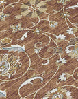 LOOMLAN Rugs Irene Orange Washable Indoor-Outdoor Rug