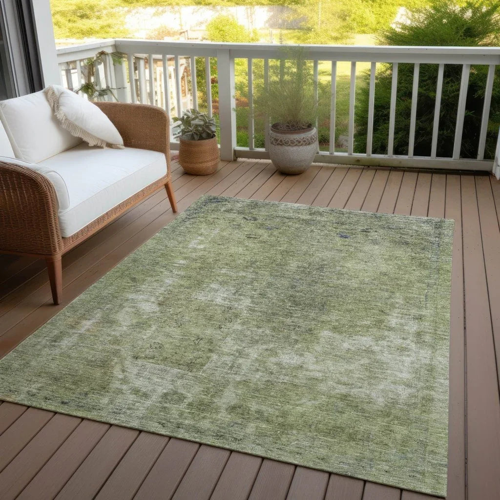 LOOMLAN Rugs Isadorae Aloe Washable Indoor-Outdoor Rug