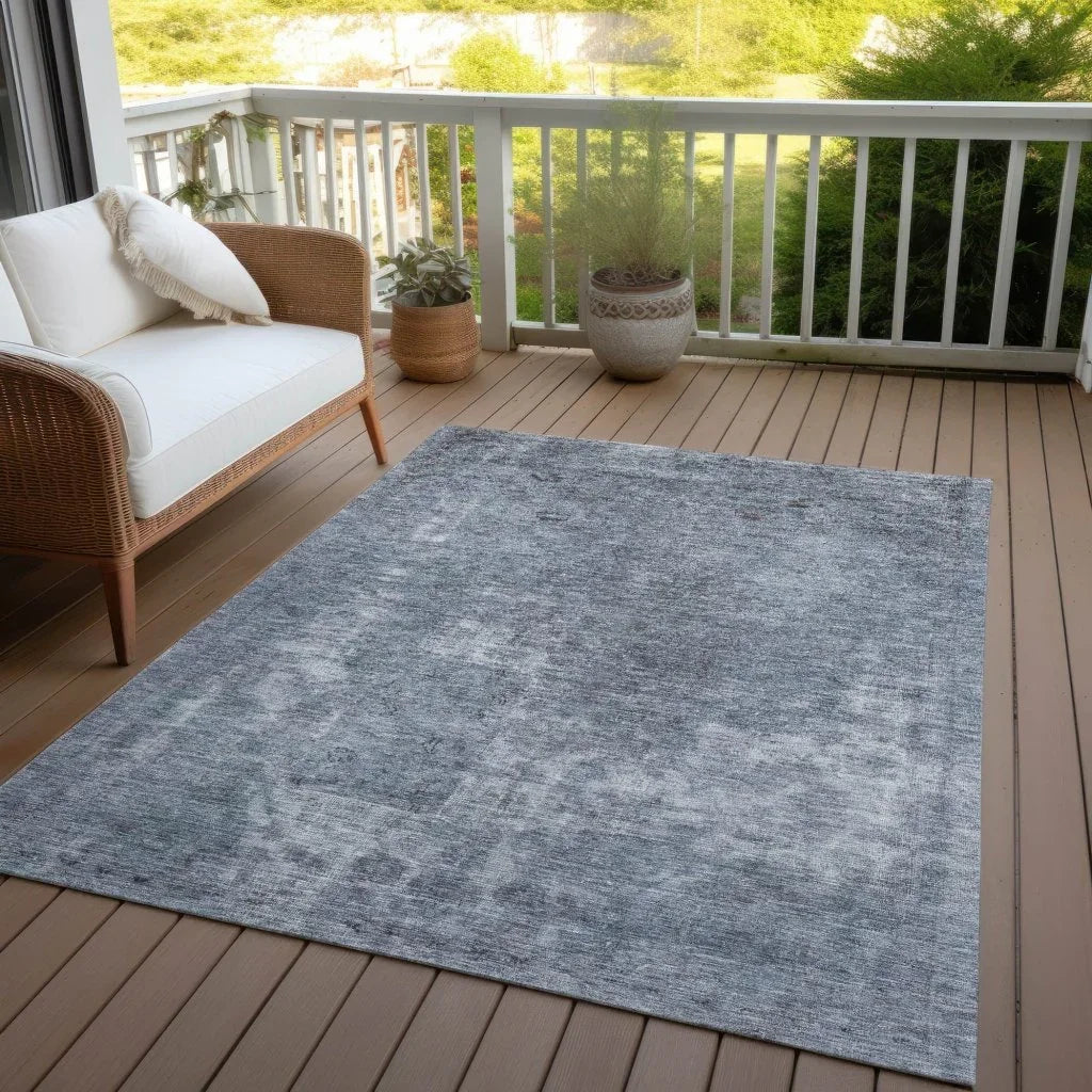 LOOMLAN Rugs Isadorae Blue Washable Indoor-Outdoor Rug