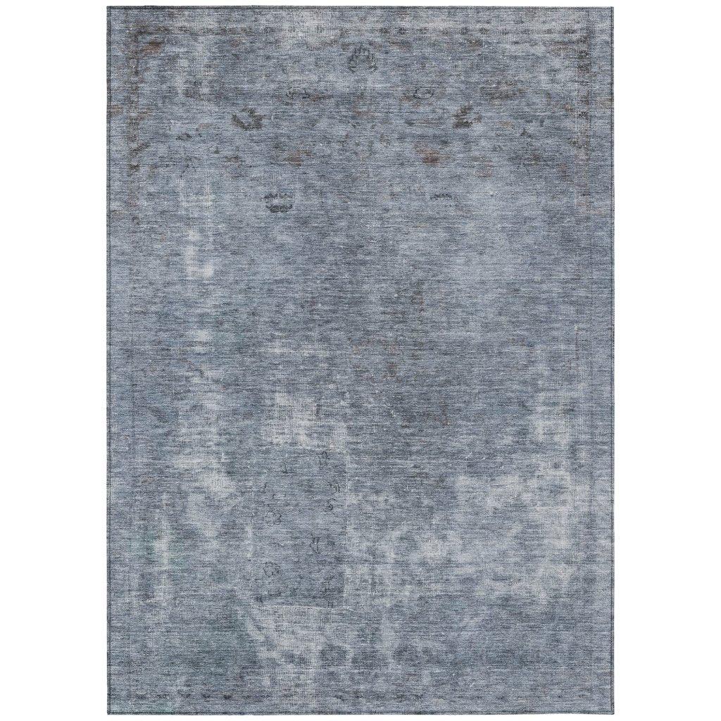 LOOMLAN Rugs Isadorae Blue Washable Indoor-Outdoor Rug