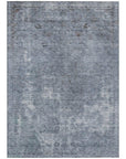 LOOMLAN Rugs Isadorae Blue Washable Indoor-Outdoor Rug