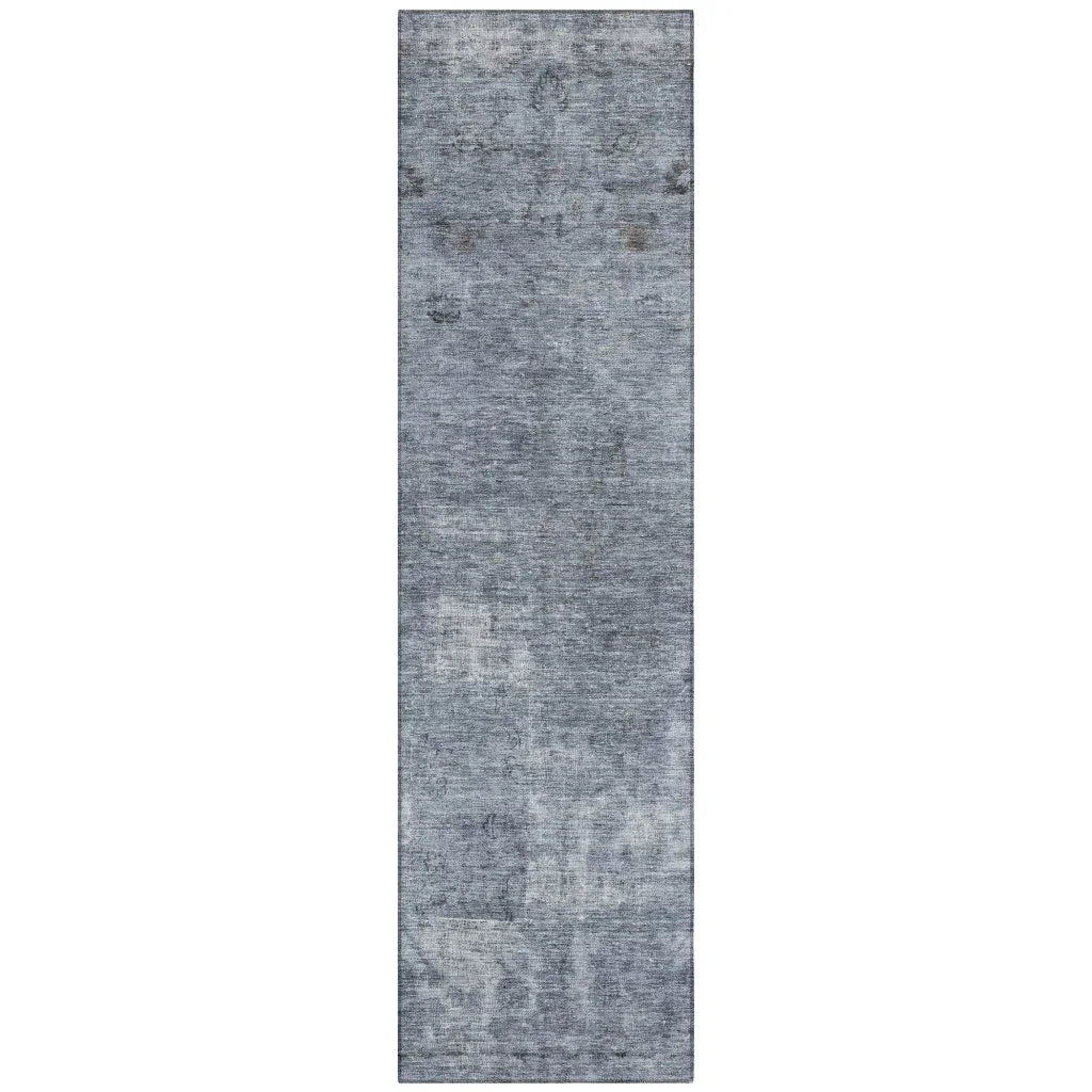LOOMLAN Rugs Isadorae Blue Washable Indoor-Outdoor Rug