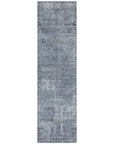 LOOMLAN Rugs Isadorae Blue Washable Indoor-Outdoor Rug