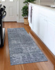 LOOMLAN Rugs Isadorae Blue Washable Indoor-Outdoor Rug