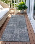 LOOMLAN Rugs Isadorae Blue Washable Indoor-Outdoor Rug