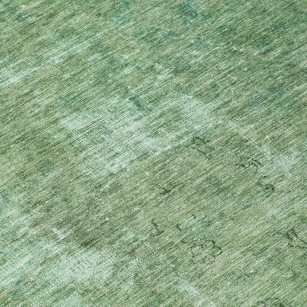 LOOMLAN Rugs Isadorae Green Washable Indoor-Outdoor Rug