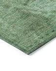 LOOMLAN Rugs Isadorae Green Washable Indoor-Outdoor Rug