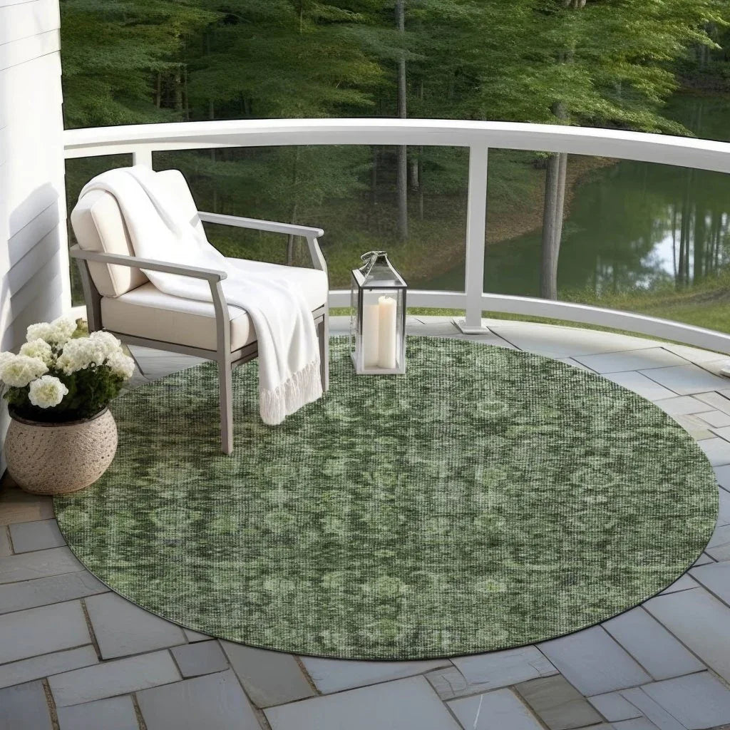 LOOMLAN Rugs Jane Green Washable Indoor-Outdoor Rug