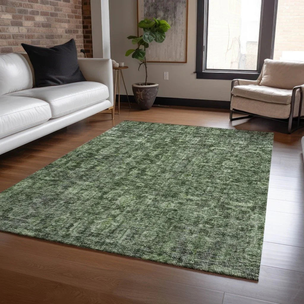 LOOMLAN Rugs Jane Green Washable Indoor-Outdoor Rug
