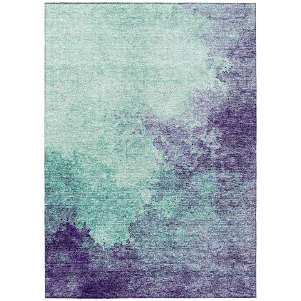 LOOMLAN Rugs Julian Blue Washable Indoor-Outdoor Rug
