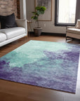 LOOMLAN Rugs Julian Blue Washable Indoor-Outdoor Rug