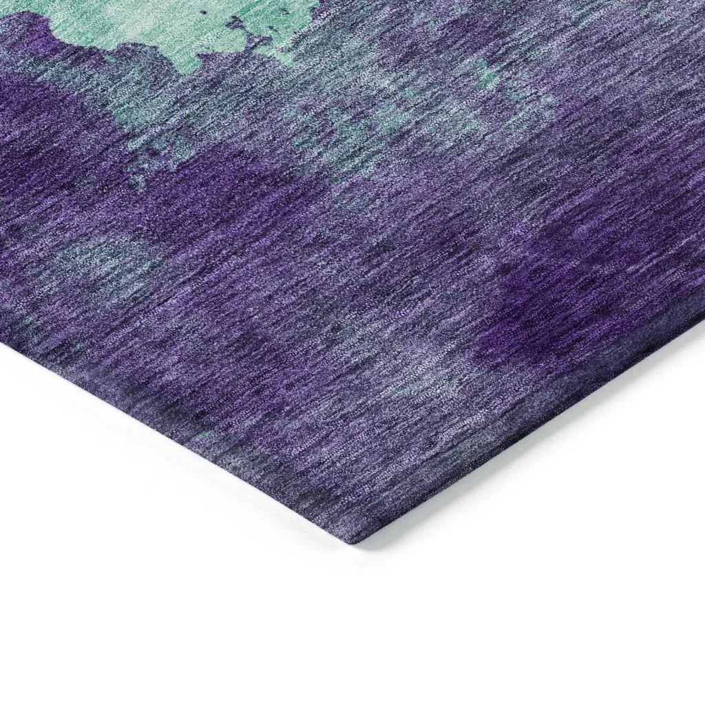 LOOMLAN Rugs Julian Blue Washable Indoor-Outdoor Rug
