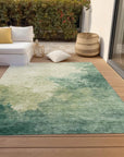 LOOMLAN Rugs Julian Green Washable Indoor-Outdoor Rug