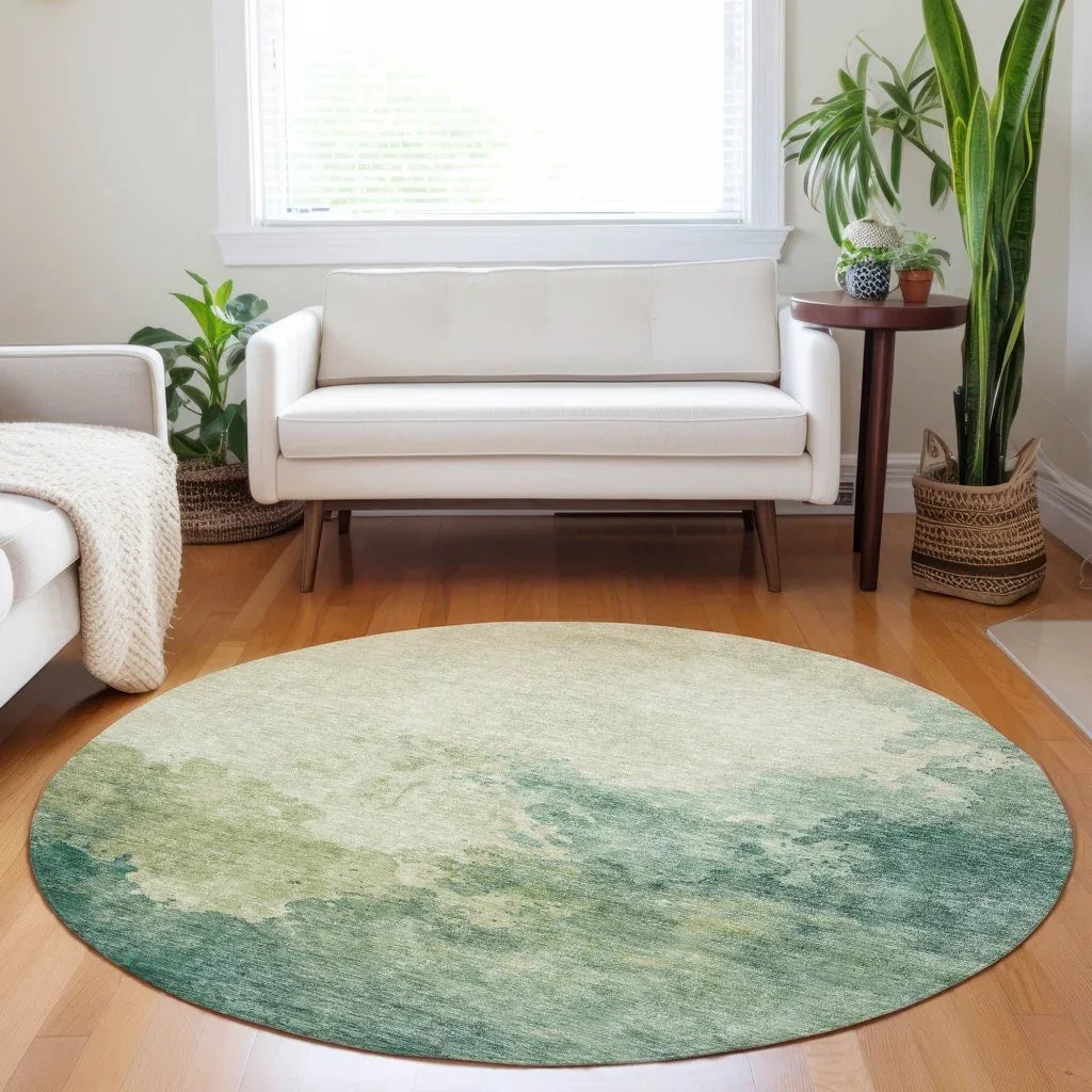 LOOMLAN Rugs Julian Green Washable Indoor-Outdoor Rug