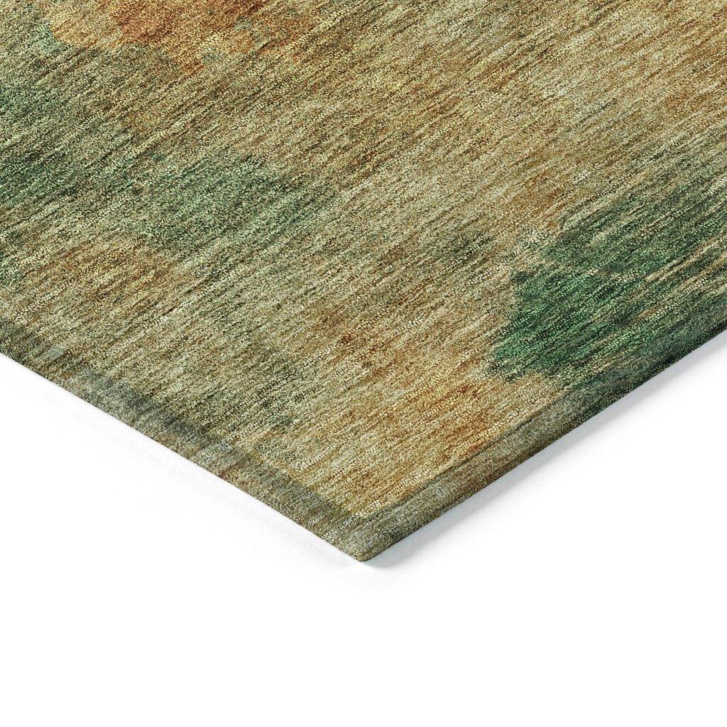 LOOMLAN Rugs Julian Orange Washable Indoor-Outdoor Rug