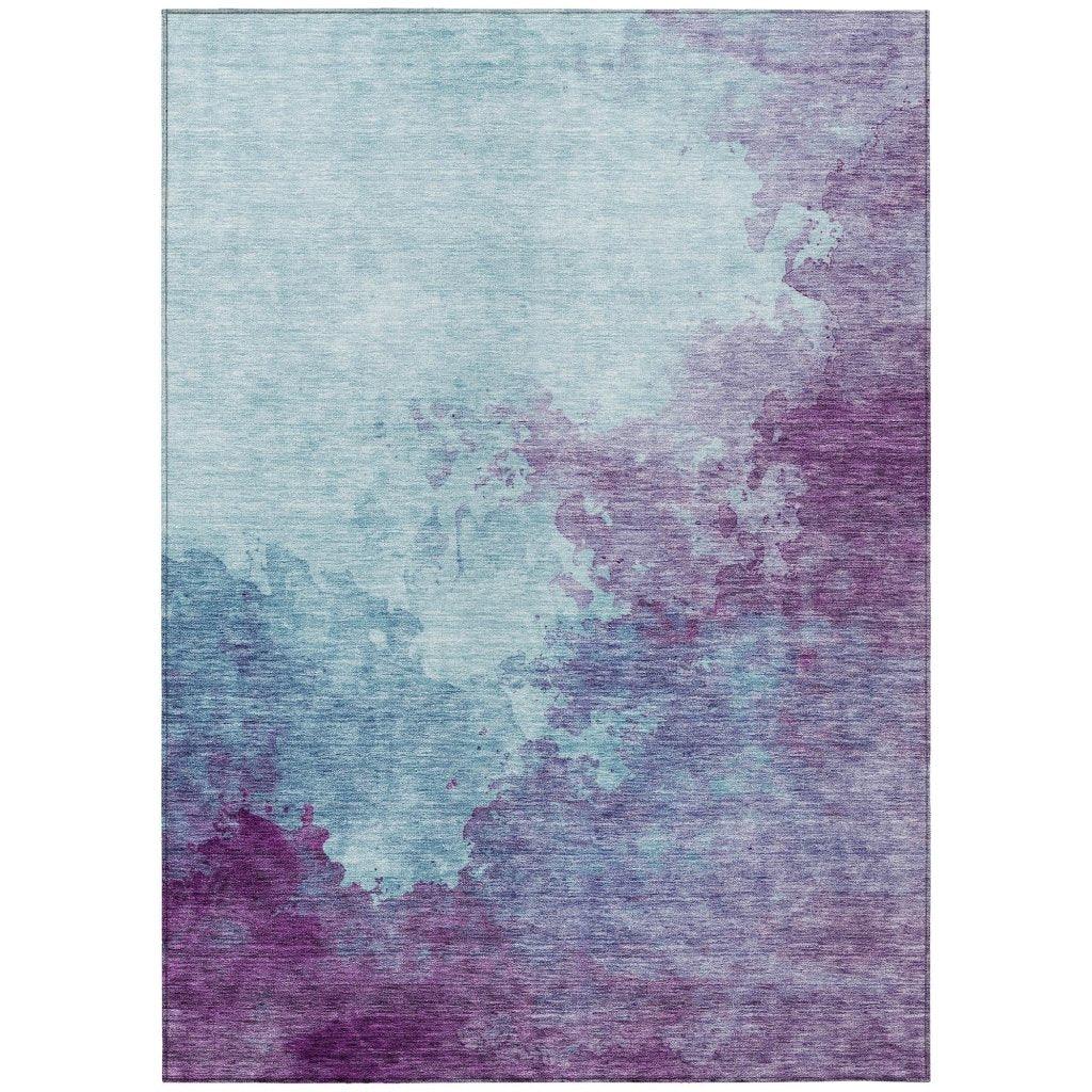 LOOMLAN Rugs Julian Sky Washable Indoor-Outdoor Rug