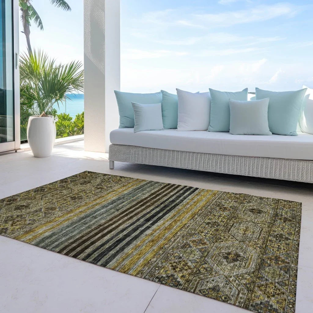LOOMLAN Rugs Julissara Gray Washable Indoor-Outdoor Rug