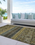 LOOMLAN Rugs Julissara Gray Washable Indoor-Outdoor Rug
