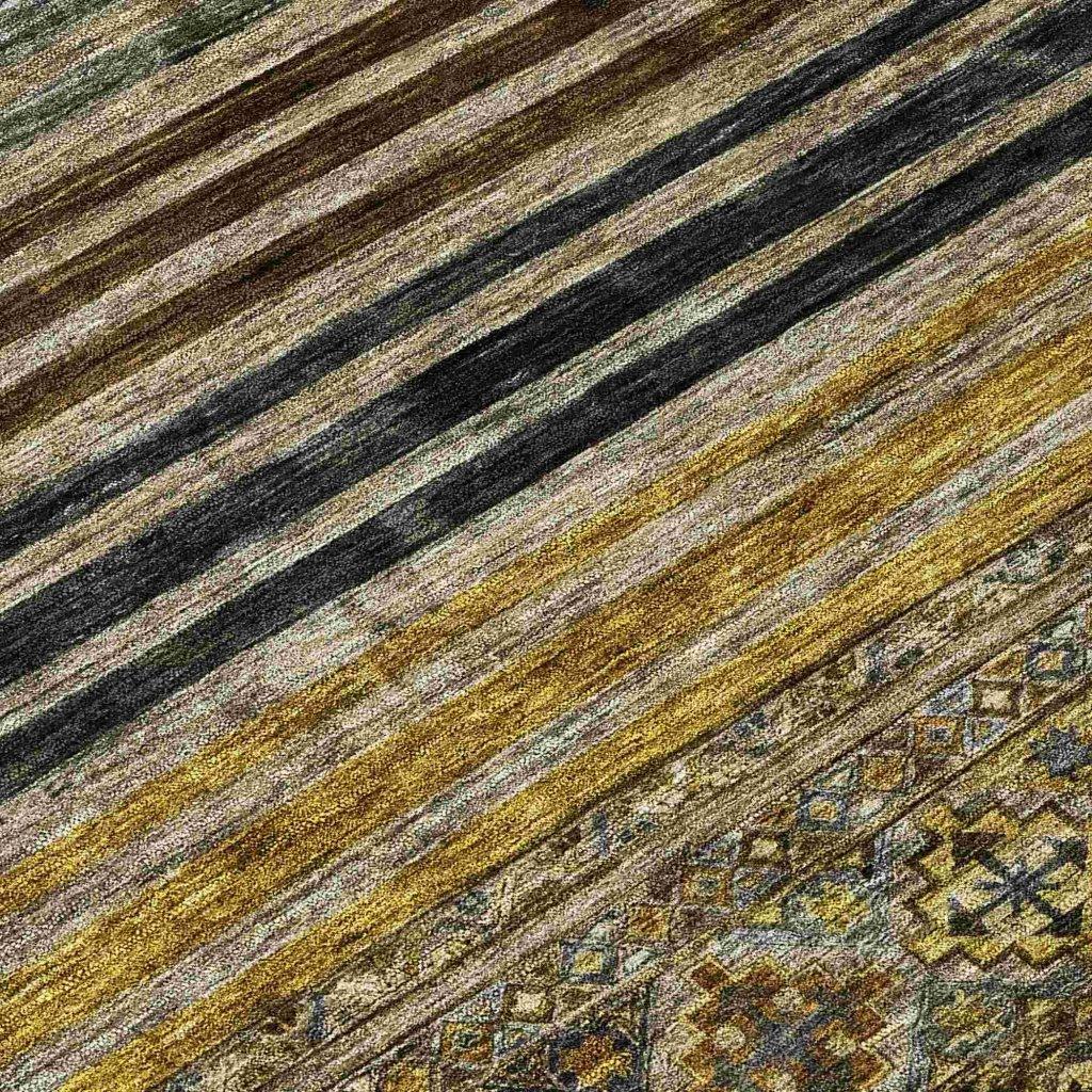 LOOMLAN Rugs Julissara Gray Washable Indoor-Outdoor Rug