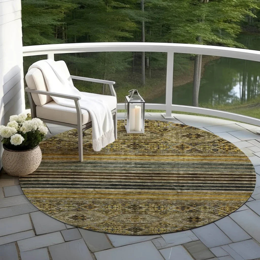 LOOMLAN Rugs Julissara Gray Washable Indoor-Outdoor Rug