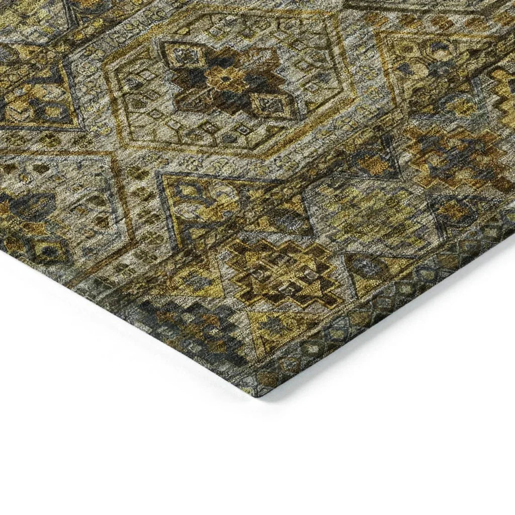 LOOMLAN Rugs Julissara Gray Washable Indoor-Outdoor Rug