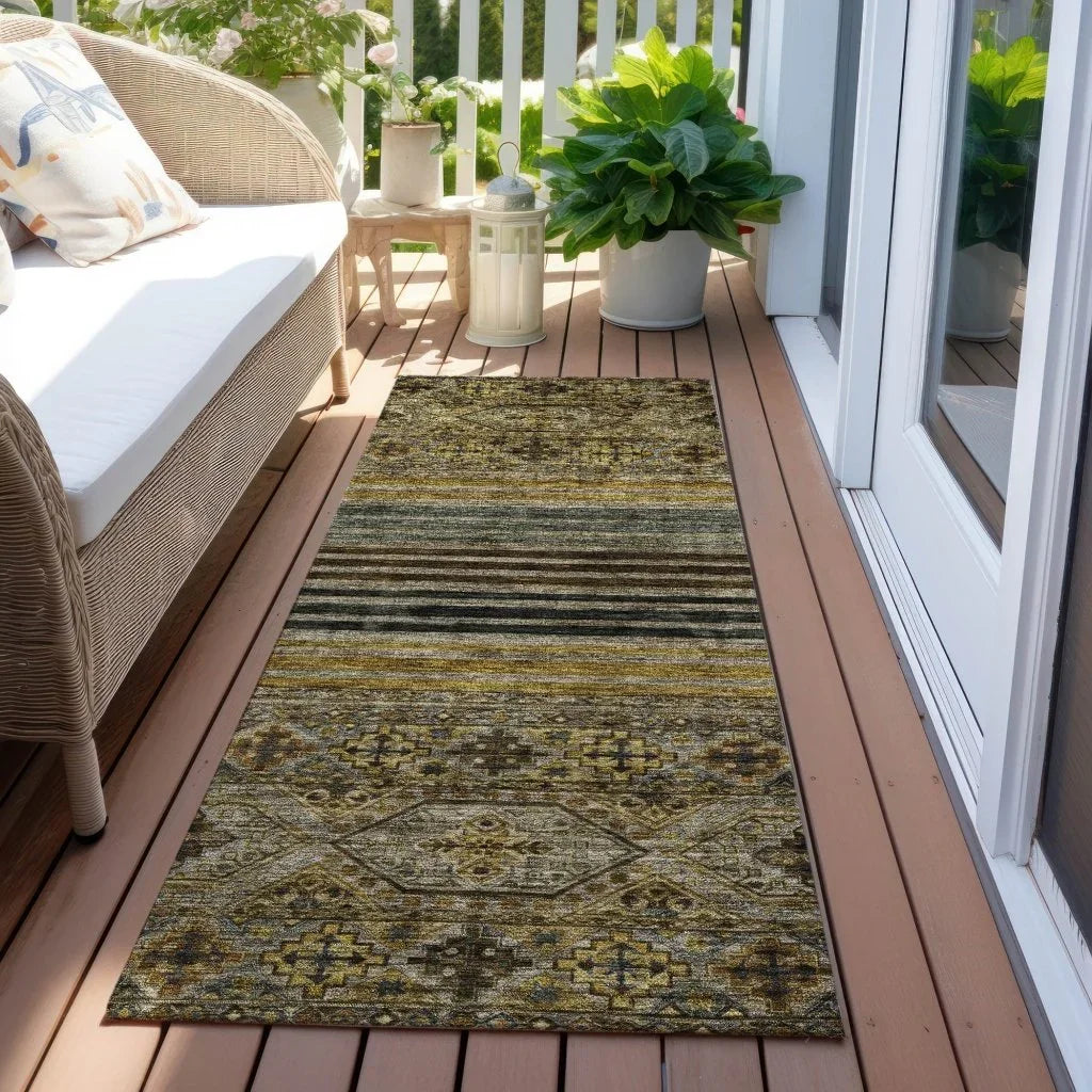 LOOMLAN Rugs Julissara Gray Washable Indoor-Outdoor Rug