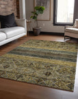 LOOMLAN Rugs Julissara Gray Washable Indoor-Outdoor Rug