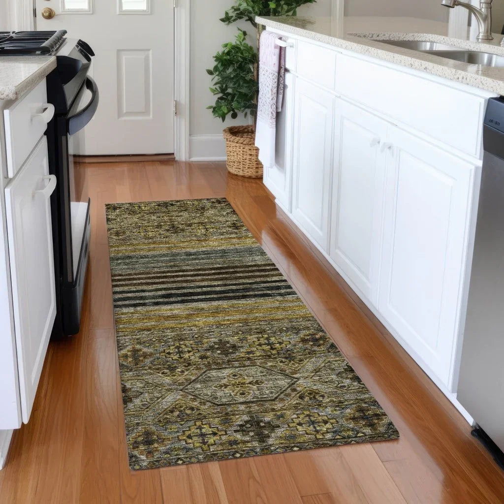 LOOMLAN Rugs Julissara Gray Washable Indoor-Outdoor Rug