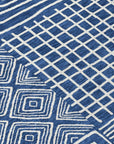 LOOMLAN Rugs Junia Blue Washable Indoor-Outdoor Rug