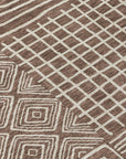 LOOMLAN Rugs Junia Brown Washable Indoor-Outdoor Rug