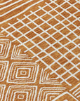 LOOMLAN Rugs Junia Orange Washable Indoor-Outdoor Rug