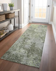 LOOMLAN Rugs Kairi Green Washable Indoor-Outdoor Rug