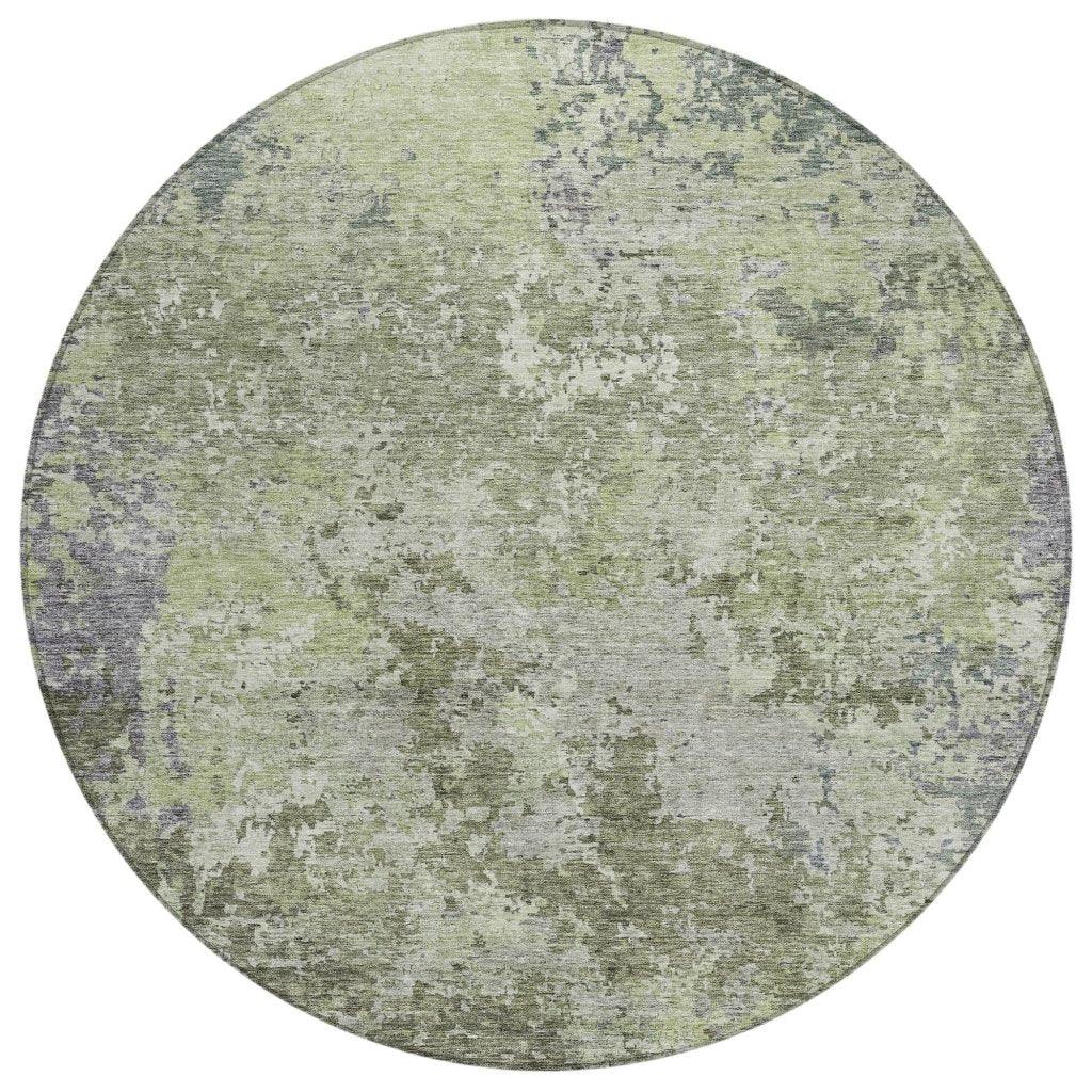 LOOMLAN Rugs Kairi Green Washable Indoor-Outdoor Rug