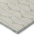 LOOMLAN Rugs Kairova Beige Washable Indoor-Outdoor Rug