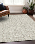 LOOMLAN Rugs Kairova Beige Washable Indoor-Outdoor Rug