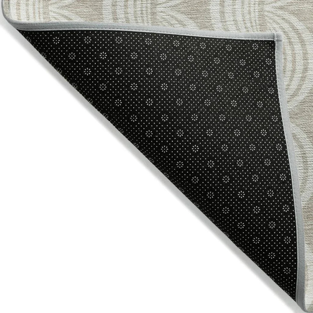 LOOMLAN Rugs Kairova Beige Washable Indoor-Outdoor Rug