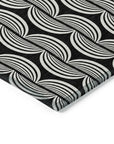 LOOMLAN Rugs Kairova Black Washable Indoor-Outdoor Rug