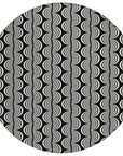 LOOMLAN Rugs Kairova Black Washable Indoor-Outdoor Rug