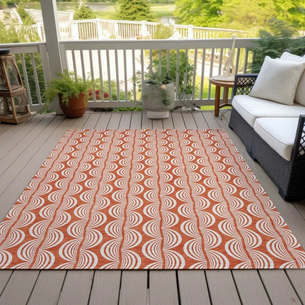 LOOMLAN Rugs Kairova Coral Washable Indoor-Outdoor Rug