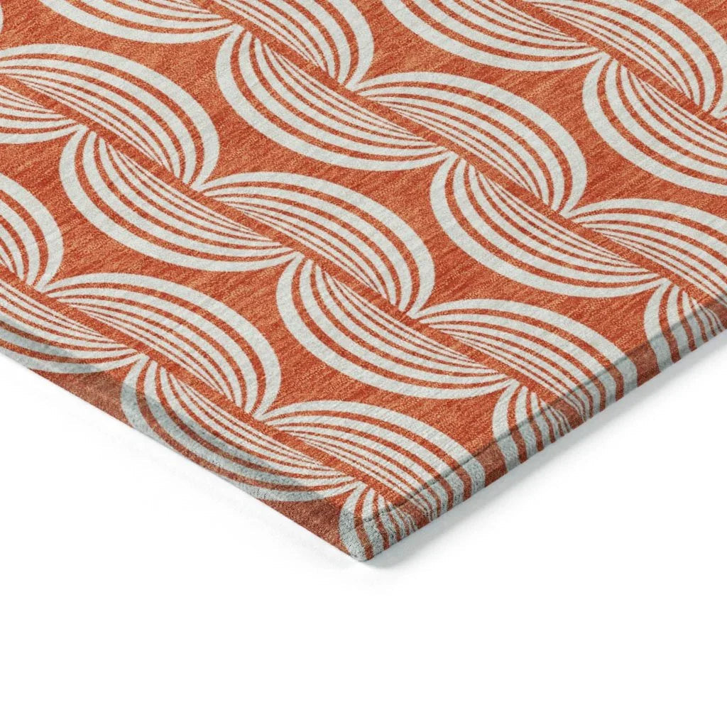 LOOMLAN Rugs Kairova Coral Washable Indoor-Outdoor Rug